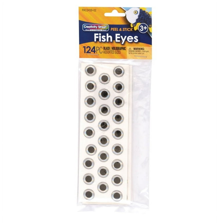 Creativity Street Creativity Street Fish Eyes - Puppet, Art Project, Craft Project - 124 / Pack - Black, Clear Creativity Street Creativity Street Fish Eyes - Puppet, Art Project, Craft Project - 124 / Pack - Black, Clear