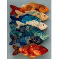 thumbnail image 1 of Fish Family Canvas Wall Art, School of Fish Wall Hanging, Housewarming Gift Modern Home Decor, 1 of 8