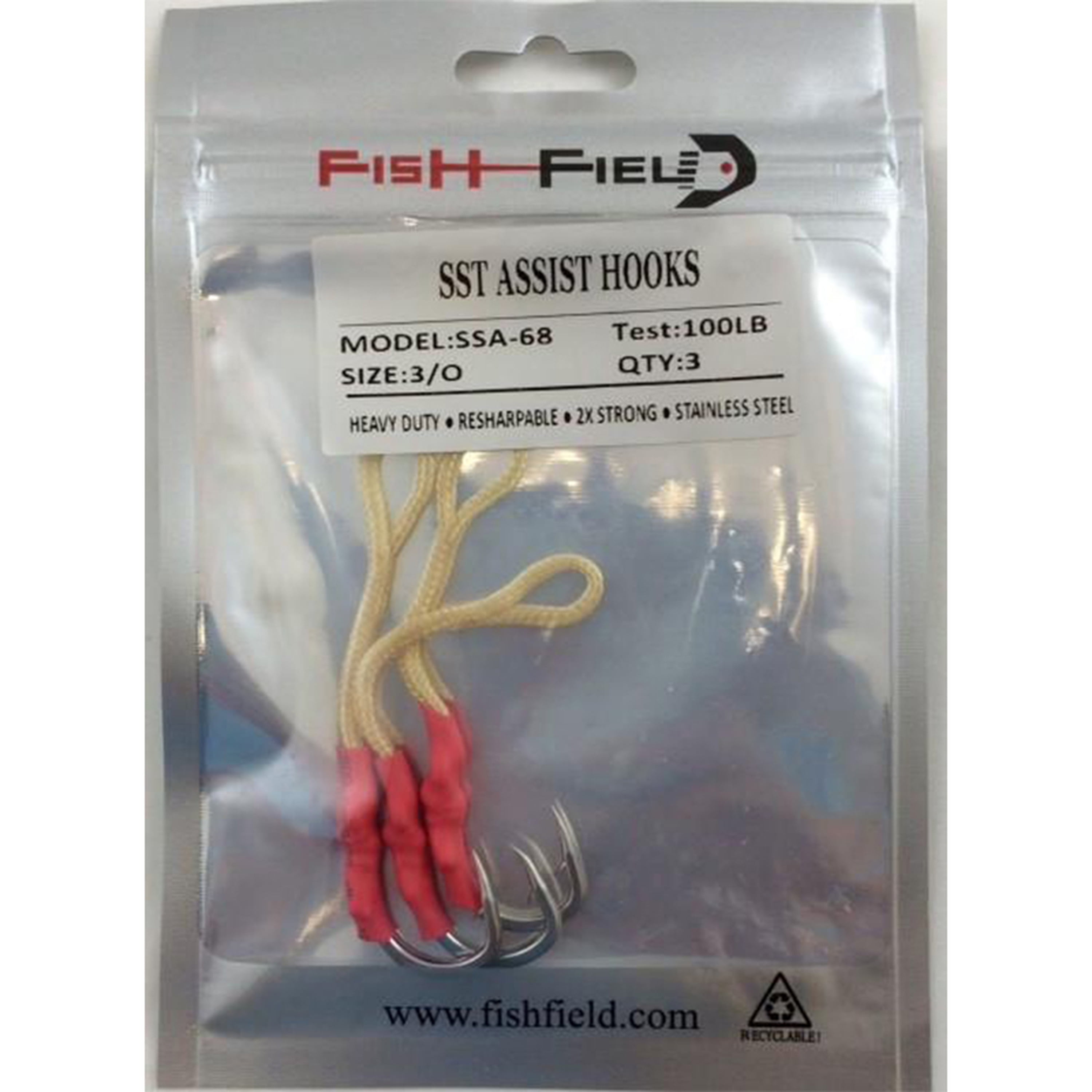 Fish Field SST Assist Hooks (Base UPC 0060920784000), Option 3/0 