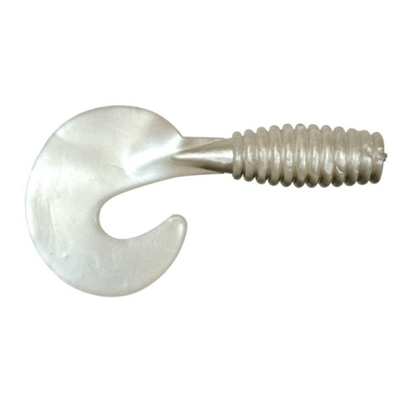 Fish-Field Saltwater Grub Pearl White 2pack