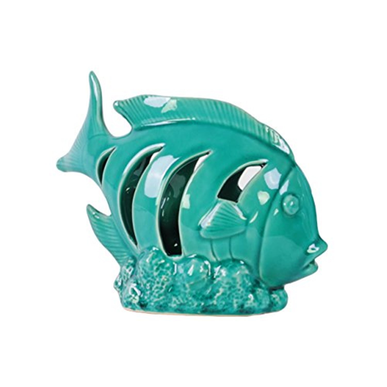 Photo inspiration: Gallery Detail: Utc12978 Ceramic Fish Figurine With Crescent Shaped Cutout Sides On