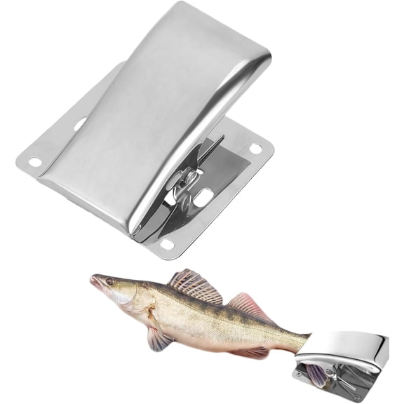 ABCISI Stainless Steel Fishing Pliers with Fish Lip Gripper and Deep-Jaw Tail Clamp