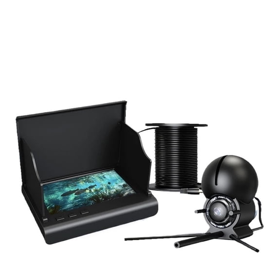 Fish Finder 4.3 Inch IPS LCD Monitor Camera Kit For Winter Underwater Ice Fishing Manual Backlight Boy Men's Night Vision Waterproof Underwater Fish Finder