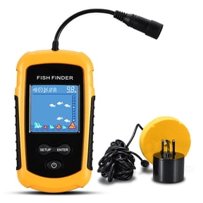 Fish Finder Depth Finder LCD Color Screen Portable Fish Finder for Boats, Fish Detection Sonar
