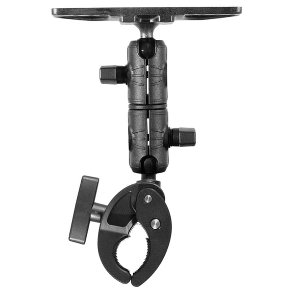 Fish Finder Incred Clamp Heavy Duty Handlebar/Post/Pole/Rail Mount for Watersports, Kayaking, Fishing, Boating Etc.- Features Universal Marine Fish Finder Equipment Plate