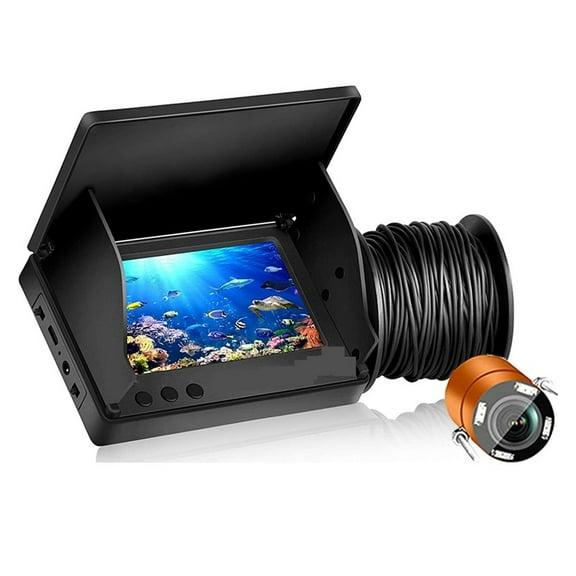 Fish Finder LCD 5.0/4.3 Inch Display Underwater 220° Fishing Camera Waterproof IPS 1080P 9 Hours Endurance Night Vision ,Professional Fishing Aid