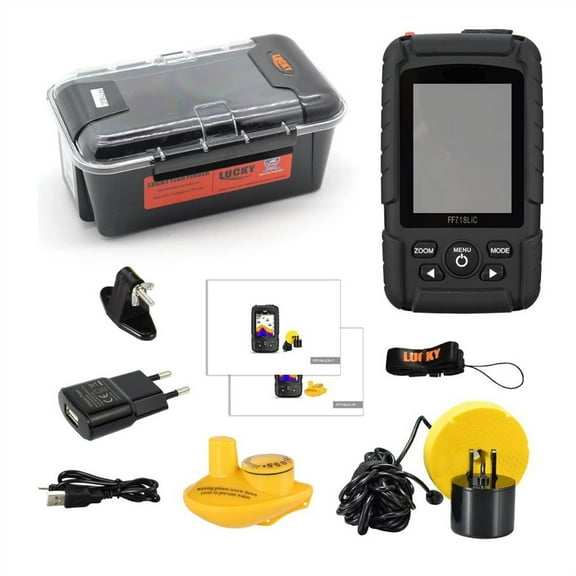 Fish Finder Monitor 2 In 1 200KHz/83KHz Dual Sonar Frequency 328ft/100m Detection Depth Echo Sound ,Easy to Use