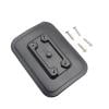 Fish Finder Mount Fix, PVC Fish Finder Mount Fix with Screws, Fishing Rod Holder Fixed Base for Surfing Canoe Surfboard, Black
