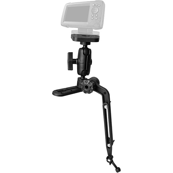 mounts for garmin fish finders RAILBLAZA Unisex Adult ND-275 Fishfinder Mount Low Profile, Multicoloured, Standard : Electronics Ready to Customize your Marine Command Center Porta-Lok Fish Finder Mount w/