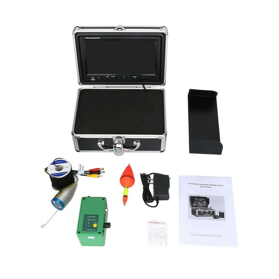 Fish Finder Underwater Fishing Camera 15pcs White LEDs + 15pcs Infrared Lamp For Ice/Sea/River Fishing with 10inch 1000TVL Cam
--------
Waterproof Underwater Fish Finder