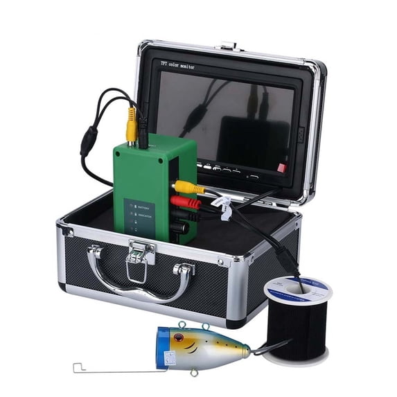 Fish Finder Underwater Fishing Camera 7 Inch 1000TVL Waterproof Video 30 PCS Lamps ICE ,High Accuracy Identification