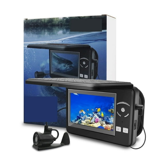 Fish Finders Underwater Fishing Video Camera 15M Cable 4.3 Inch Monitor Waterproof 4 Pcs Infrared LEDs For Ice Fishing ,Easy to Use