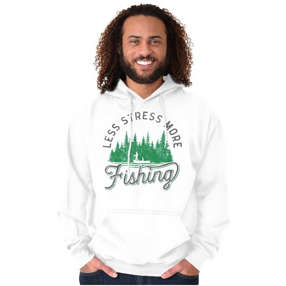 Fish Fishing Life Outdoors Enthusiast Hoodie Sweatshirt Women Men Brisco Brands S