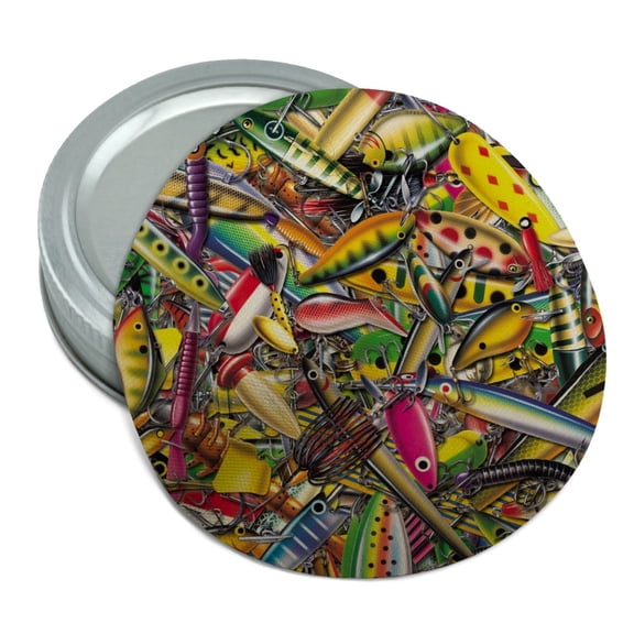 Fish Fly Fishing Lures Round Rubber Non-Slip Jar Gripper Lid Opener