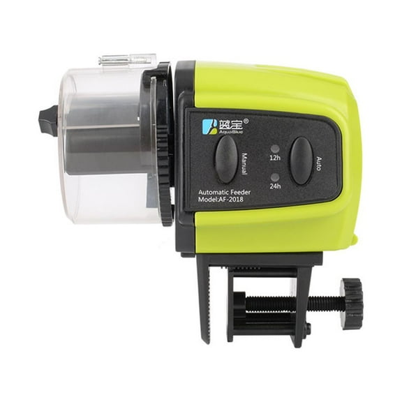 LEORX Automatic Fish Feeder with Timer for Aquarium Fish Tank in Plastic Fits Various Fish Food 2 AAA Batteries Not Included