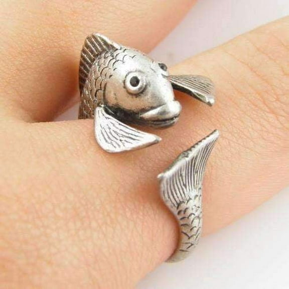 Fish Friend Adjustable Animal Wrap Ring For Woman