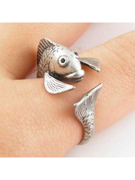 Fish Friend Adjustable Animal Wrap Ring For Woman