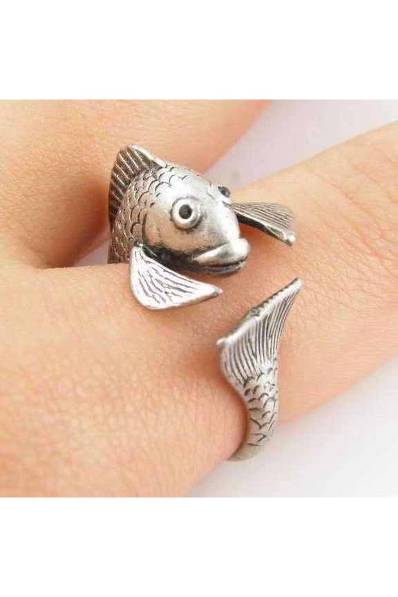 Fish Friend Adjustable Animal Wrap Ring For Woman