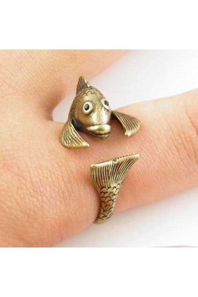 Fish Friend Adjustable Animal Wrap Ring For Woman