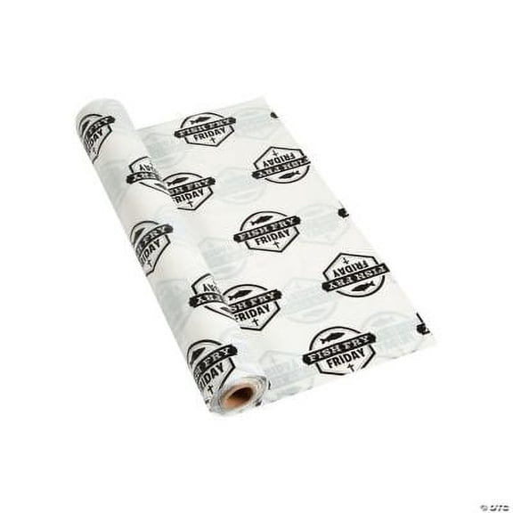 Fish Fry Plastic Tablecloth Roll, Easter, Party Supplies, 1 Piece