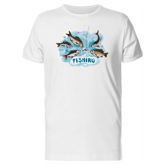Fish Getting Baited T-Shirt Men -Image by Shutterstock, Male Medium