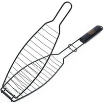 Fish Grill Basket - Fish Grilling Rack For Grill - Fish & Veggie Grill Basket -