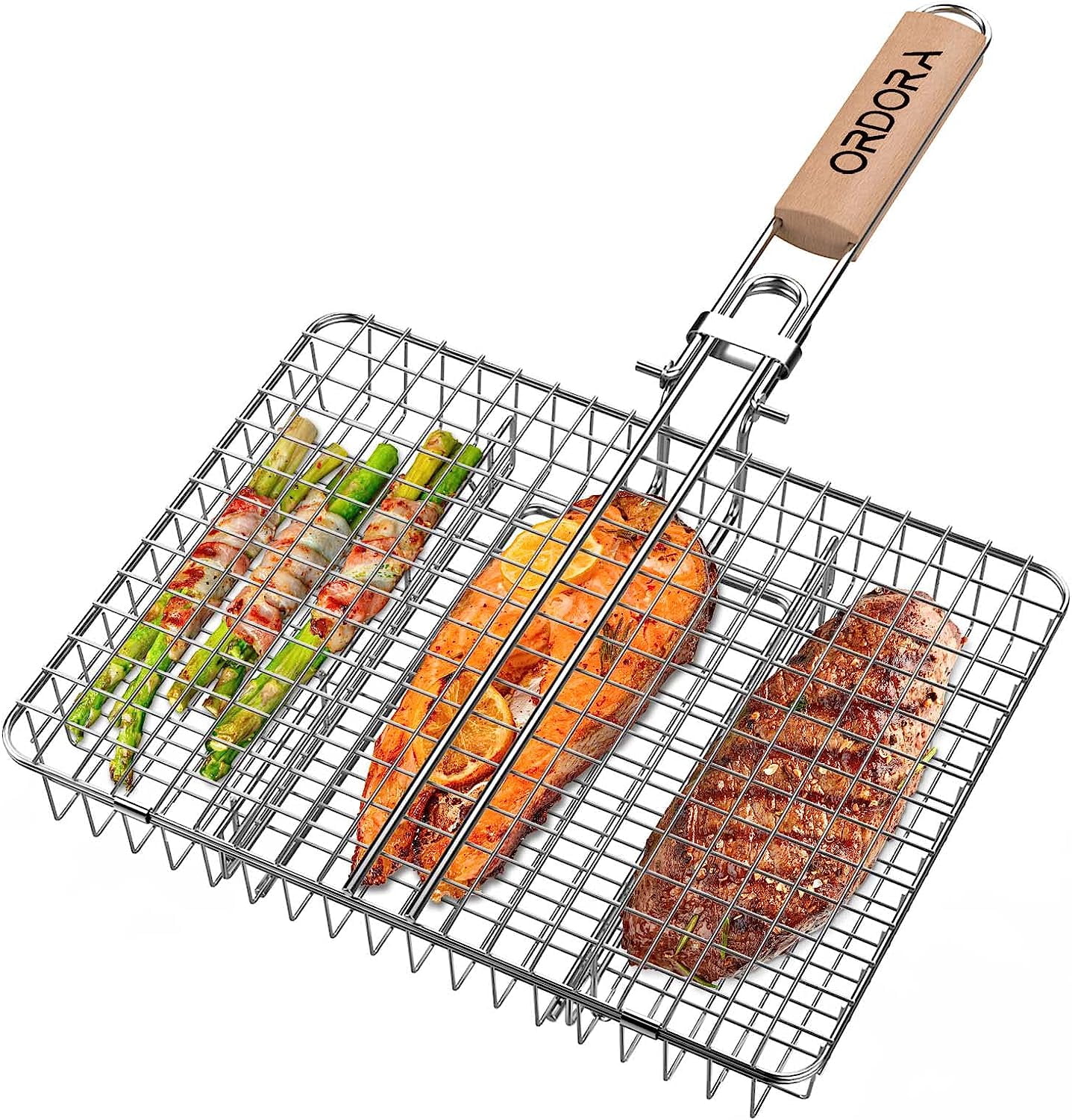 Non rust Stainless Steel Fish Grill Basket Perfect Bbq - Temu