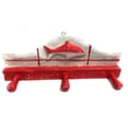 thumbnail image 1 of Fish Hanger 12" w/ 3 Pegs - Rustic Red Coastal Decor | #ort1700428r, 1 of 1