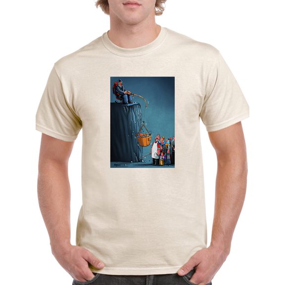 Fish Hoarder T-Shirt Men -Muzaffar Yulchiboev Designs, Male Large