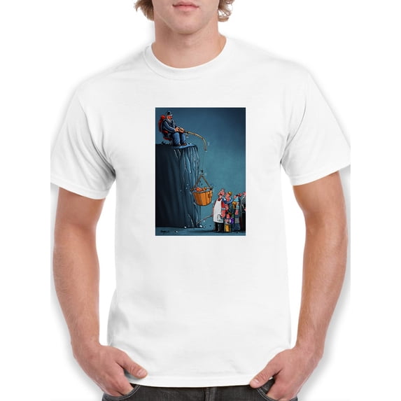 Fish Hoarder T-Shirt Men -Muzaffar Yulchiboev Designs, Male XX-Large