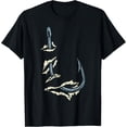 thumbnail image 1 of Fish Hook Cool Fishing Fisher Fisherman Angler Men Women Dad T-ShirtMen and women, White Black T-shirt, size: Extra large S-577XL, 1 of 4
