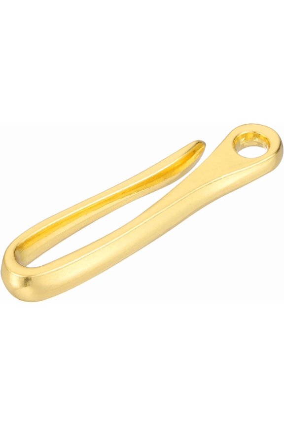 Fish Hook Keychain, Alloy U Shape Key Belt Clip Solid Chain Pocket for Wallet Pants