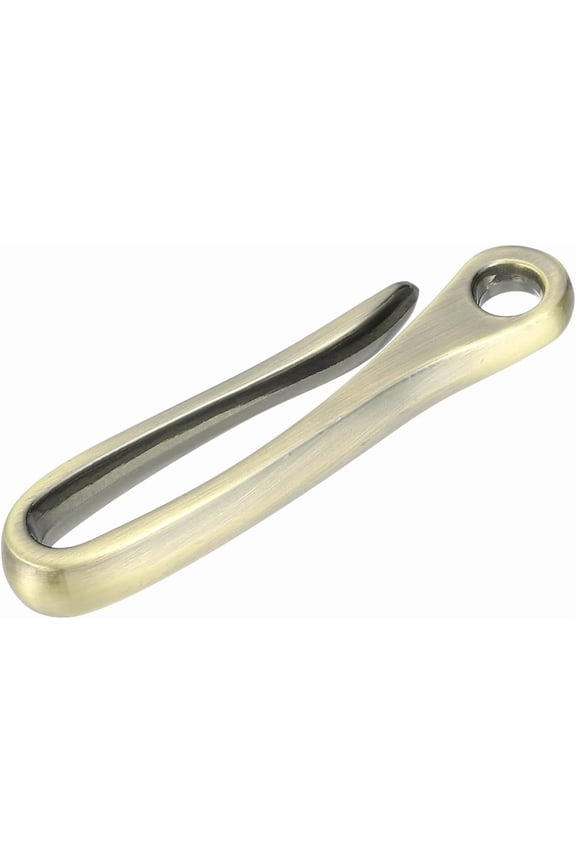 Fish Hook Keychain, Alloy U Shape Key Belt Clip Solid Chain Pocket for Wallet Pants