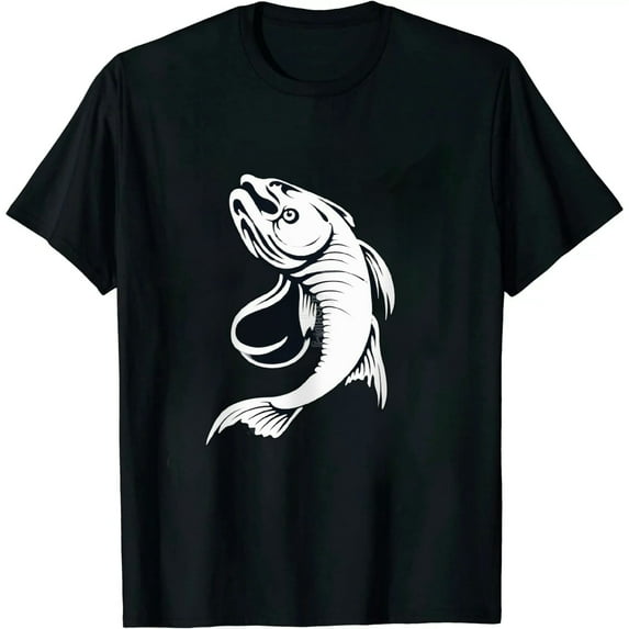 Fish Hook Minimal Art Cool Fishing Lover, Art Lover Gift T-Shirt