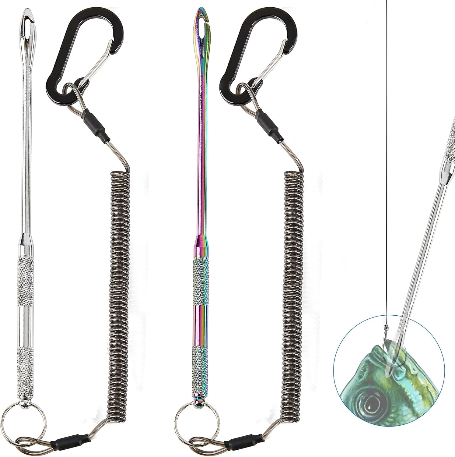 easy release fishing hook Booms Remover Tool: 9.5" Stainless Steel Fish Hook Extractor with PTFE Coating Loon Outdoors Ergo Quick Release NO TOUCH HOOK RELEASE