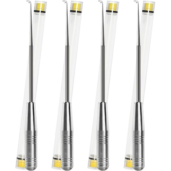 Fish Hook Remover Tool,Fishing Hook Quick Removal Device,Fishing Gear Security Extractor Equipment Kits for Adult,Hook Extractor Accessories Tools with Storage Tube,4Pcs