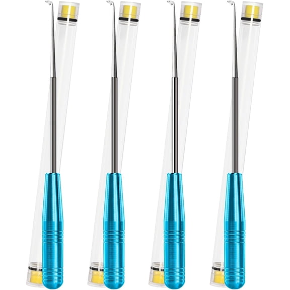 Fish Hook Remover Tool,Fishing Hook Quick Removal Device,Fishing Gear Security Extractor Equipment Kits for Adult,Hook Extractor Accessories Tools with Storage Tube,4Pcs