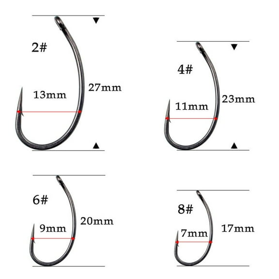 Fish Hook Ronnie Rig Fish Hook 4X Float Bait Type Carp Fishing Ronnie Rig High Performance Durable And Practical Screw And Ellipse 4# Fangkenuo
