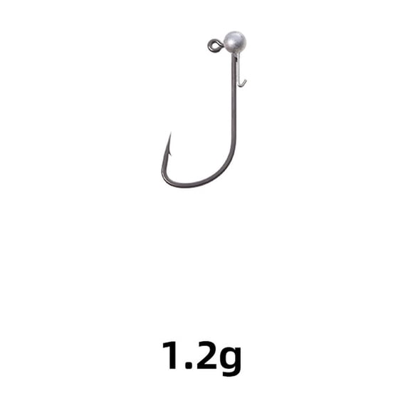 Fish Hook for Soft Plastic Lures, Micro Round Ball Head/crappie Jigs Weedless Anti-snag, Finesse Bass Trout Fishing, Easter Gift Idea, D