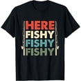 thumbnail image 1 of Fish Hunting Fishing Fishrod Fisherman T-ShirtMen and women, Black T-shirt, size: Extra large, 1 of 4