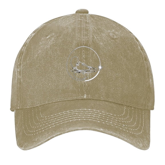 Fish Hunting Print Vintage Wash Dad Hat Adjustable Curved Brim Baseball Cap,Casual Outdoor Sports Fishing Cap for Men and Women