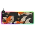 thumbnail image 1 of Fish Ink Painting Wireless Charging RGB Gaming Mouse Pad Large Keyboard Mat Rubber Base 13 Light Modes, 1 of 6