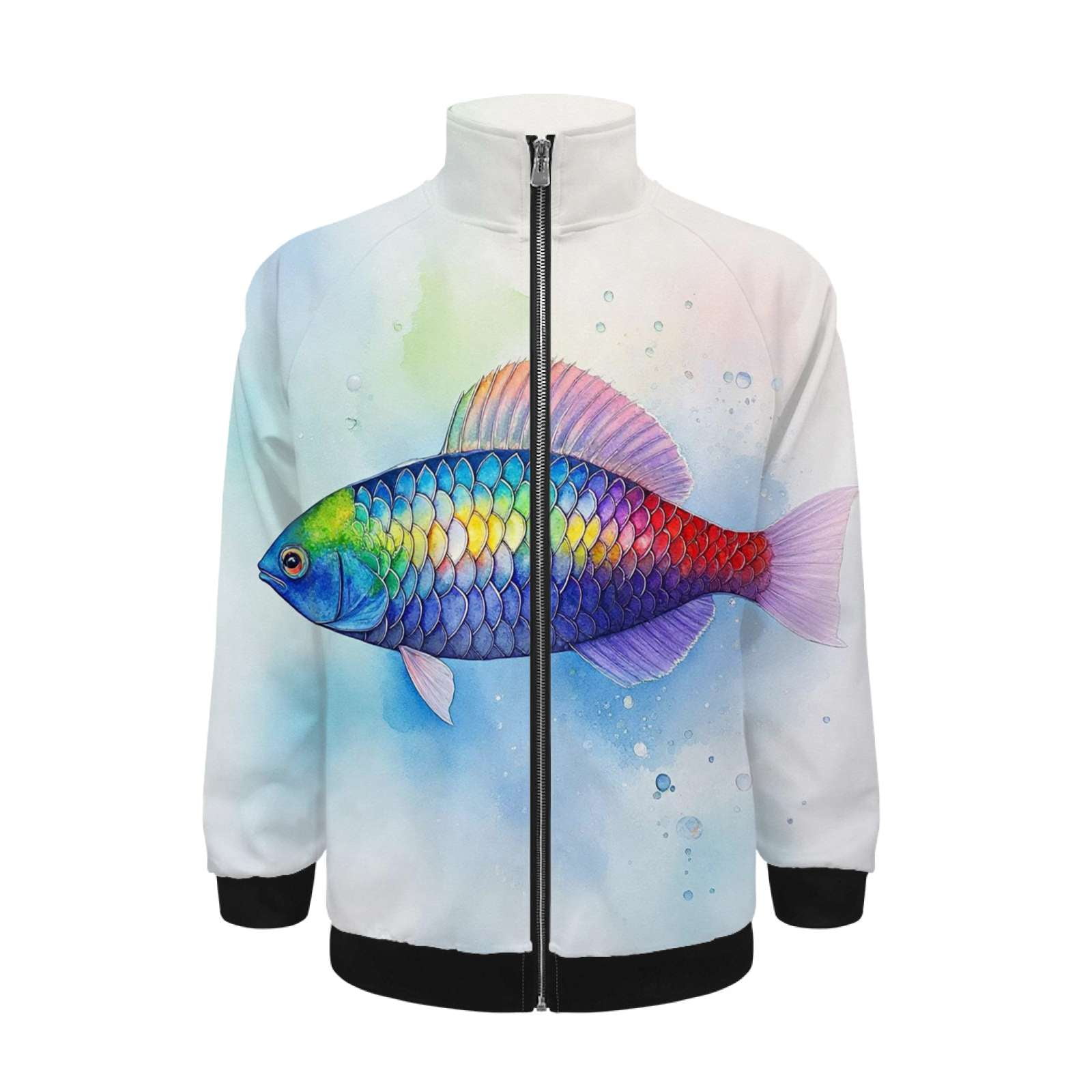 Fish Jacket Men's Street Cool Long Sleeves Coat Personality Tops ...