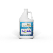 Fish & Kelp Liquid Blend Organic Natural Plant Fertilizer, Sea Kelp Plant Fertilizer Soil Nutrient Enzyme Based Supplement 1 Gallon of Concentrate