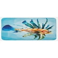 thumbnail image 1 of Fish Kitchen Mat, Underwater Themed Ornamental Fish in the Style of Polygon Graphics Pattern, Plush Decorative Kitchen Mat with Non Slip Backing, 47" X 19", Blue and Sky Blue, by Ambesonne, 1 of 1