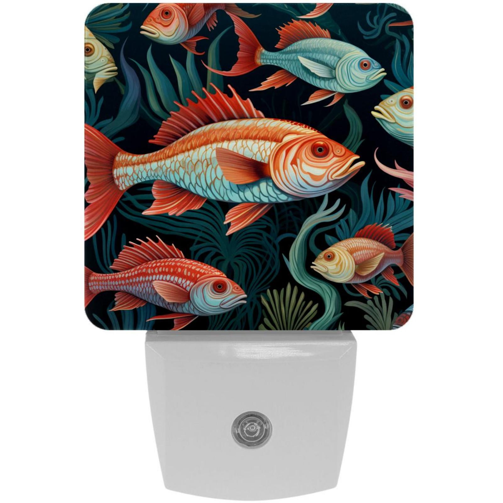 Fish LED Square Night Lights - Compact and Multifunctional Illumination ...
