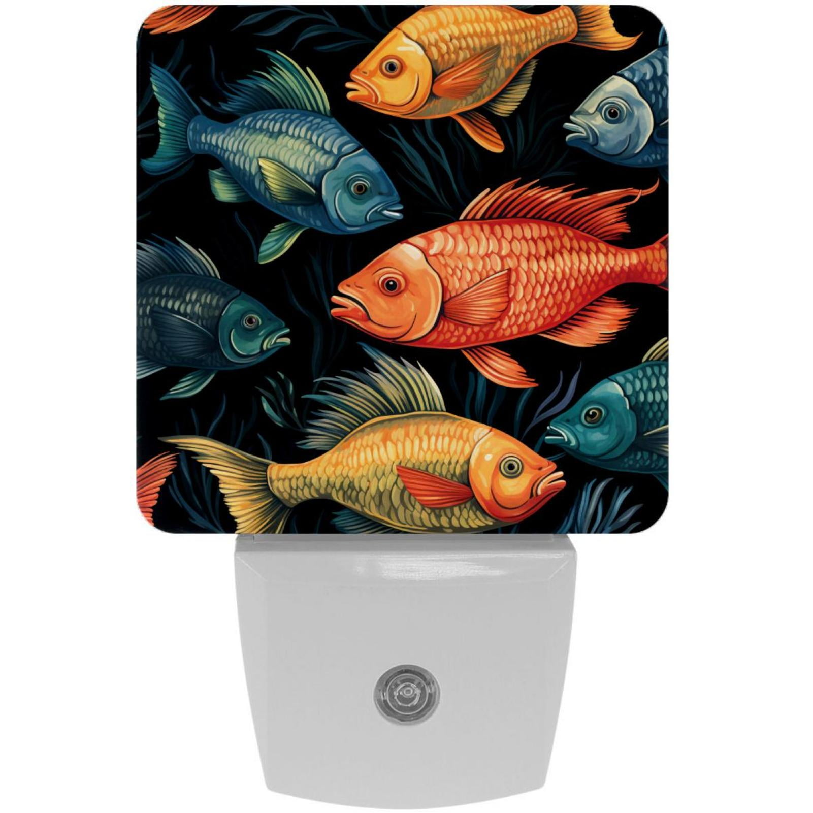 Fish LED Square Night Lights - Compact and Multifunctional Illumination ...