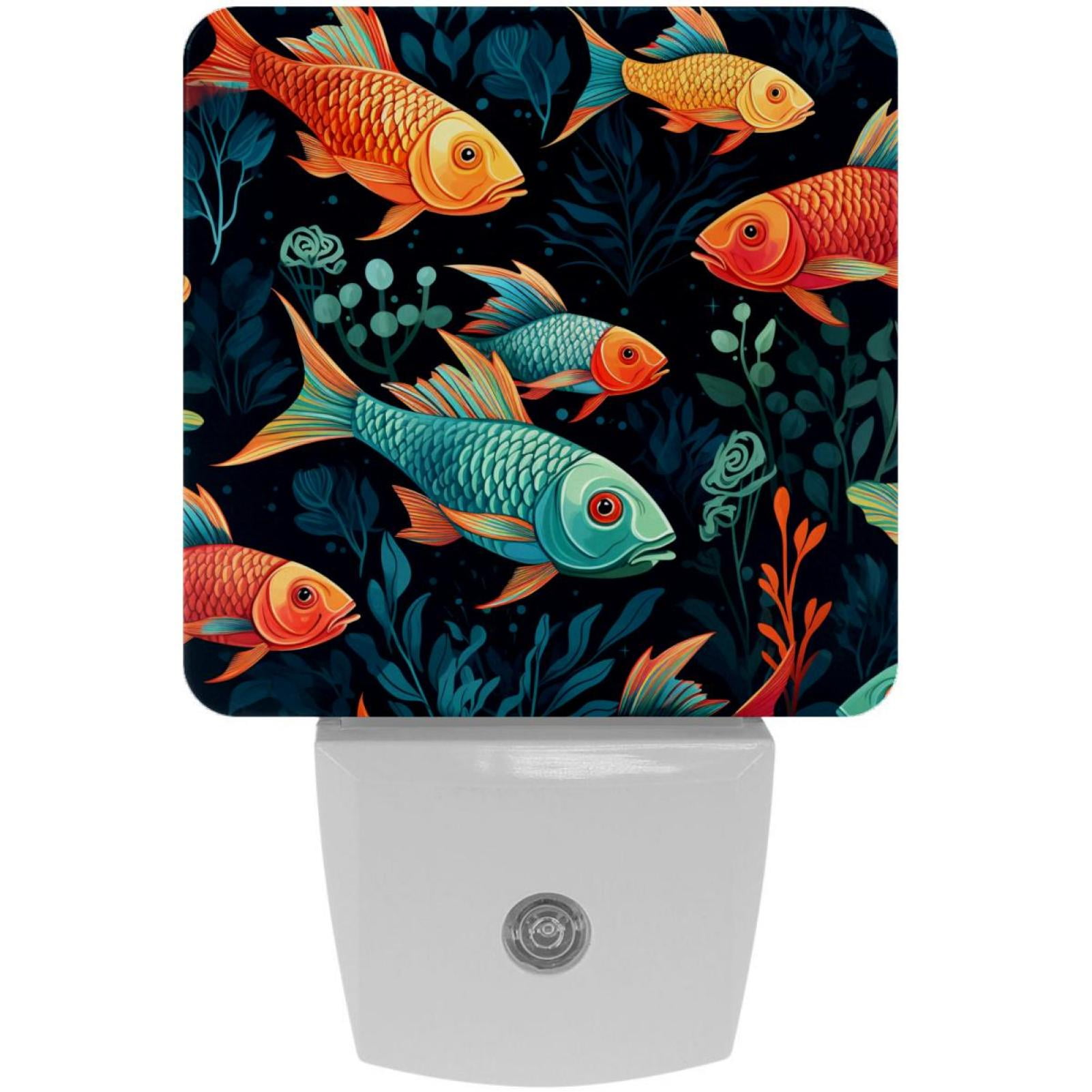 Fish LED Square Night Lights - Compact and Multifunctional Illumination ...