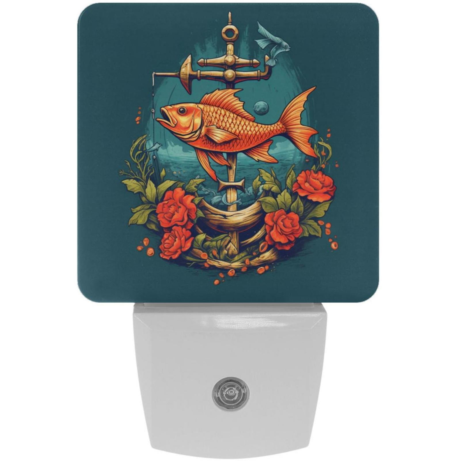 Fish LED Square Night Lights - Compact and Multifunctional Illumination ...