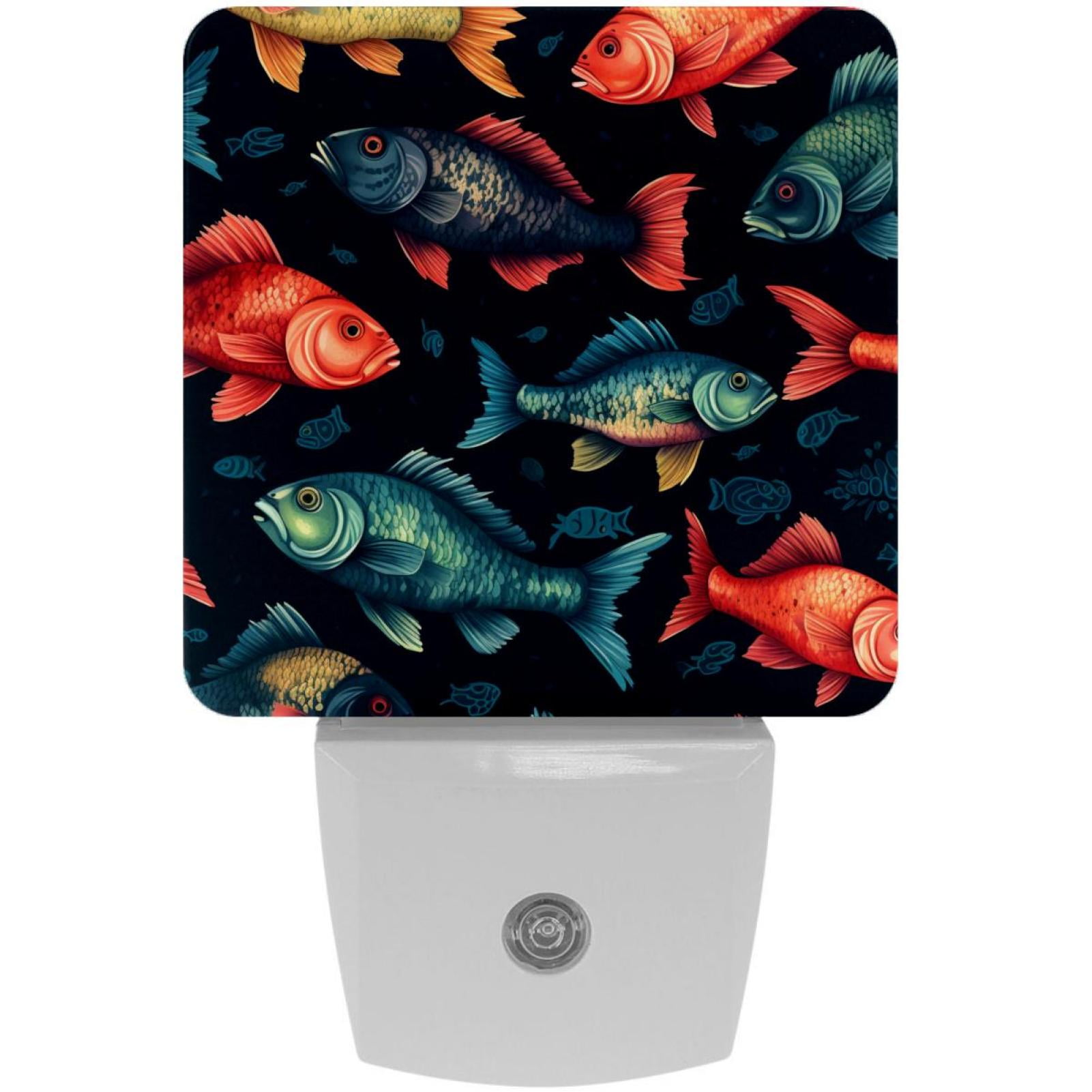 Fish LED Square Night Lights - Energy Efficient and Stylish Bedroom ...